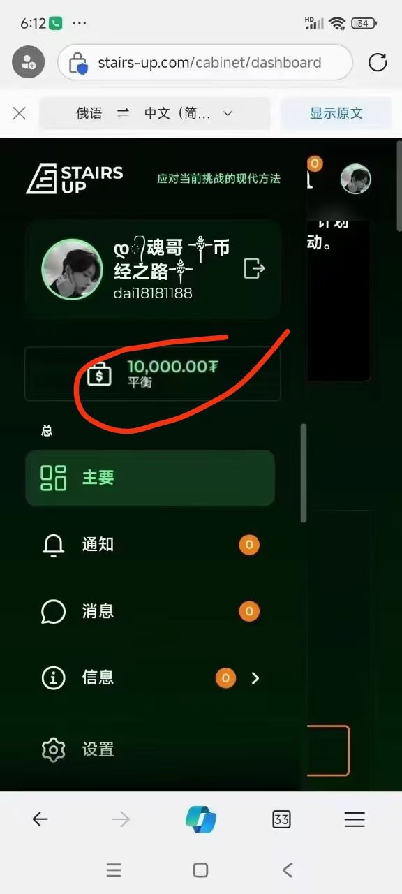 俄罗斯国际项目，独创金融模型，静态不推广，25美金占位100%拿全球ai滑落1.1万美金！